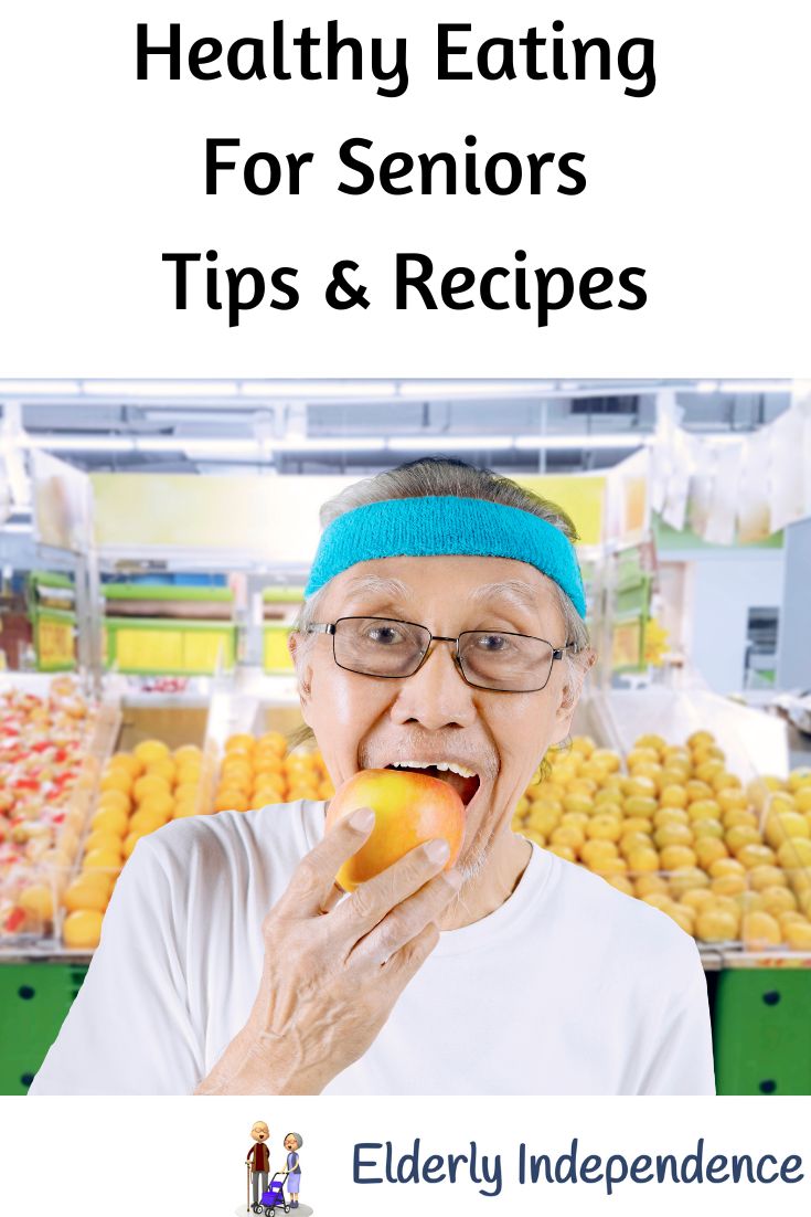 elderly eating healthy