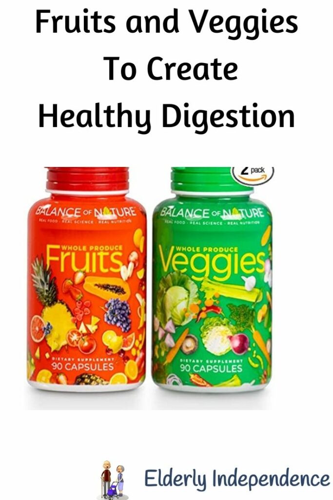 Healthy Digestion with Veggies and fruits
