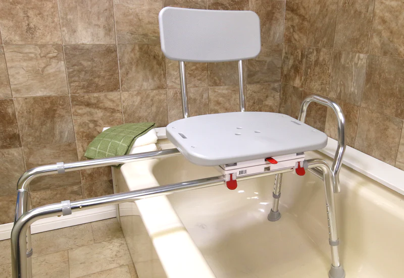 Eagle Health Sliding Transfer Bench Review - In the Tub