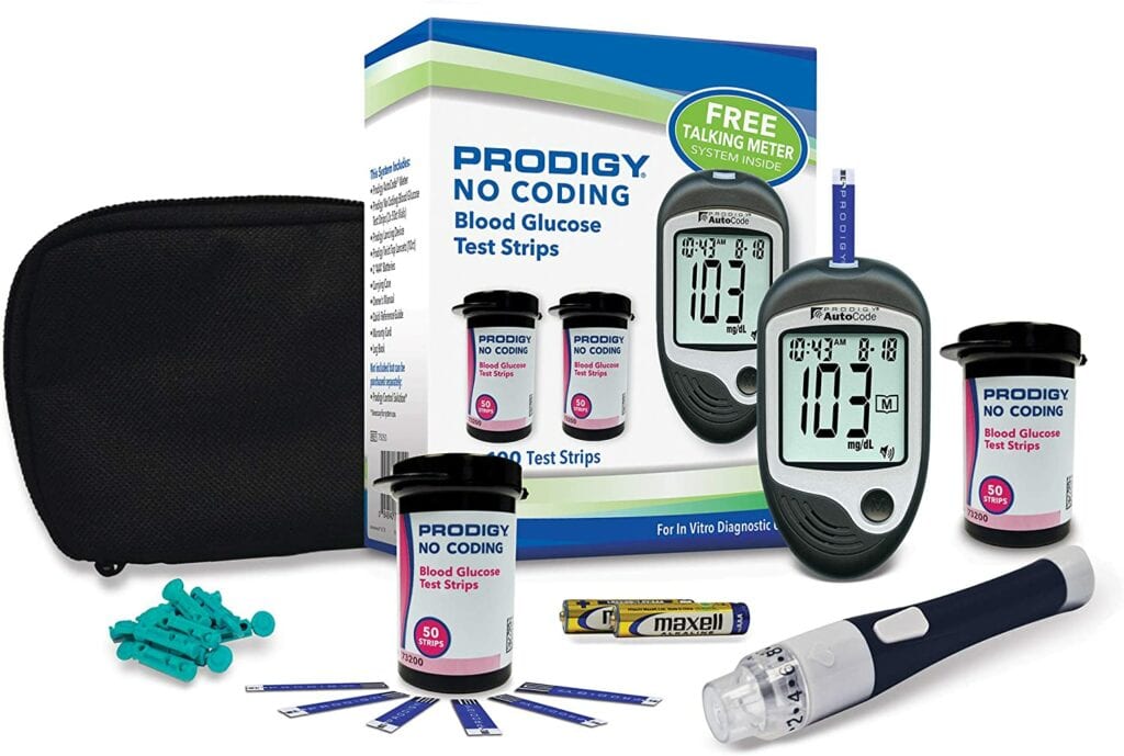 This image has an empty alt attribute; its file name is Prodigy-Glucose-Monitor-Kit-1024x689.jpg