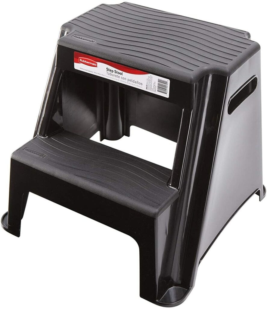 Best Bed Stools For Seniors | Rubbermaid RM P2 2 Step Molded Plastic Stool