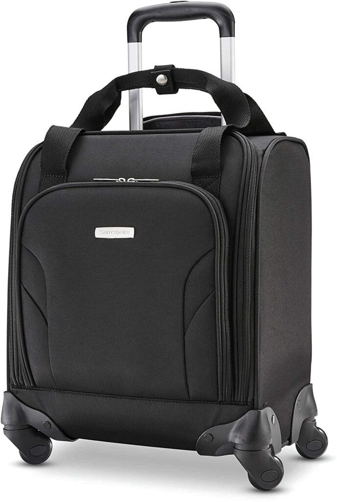 3 Best Carry-On Bags For Seniors And The Elderly | Samsonite Underseat Carry On Spinner 1