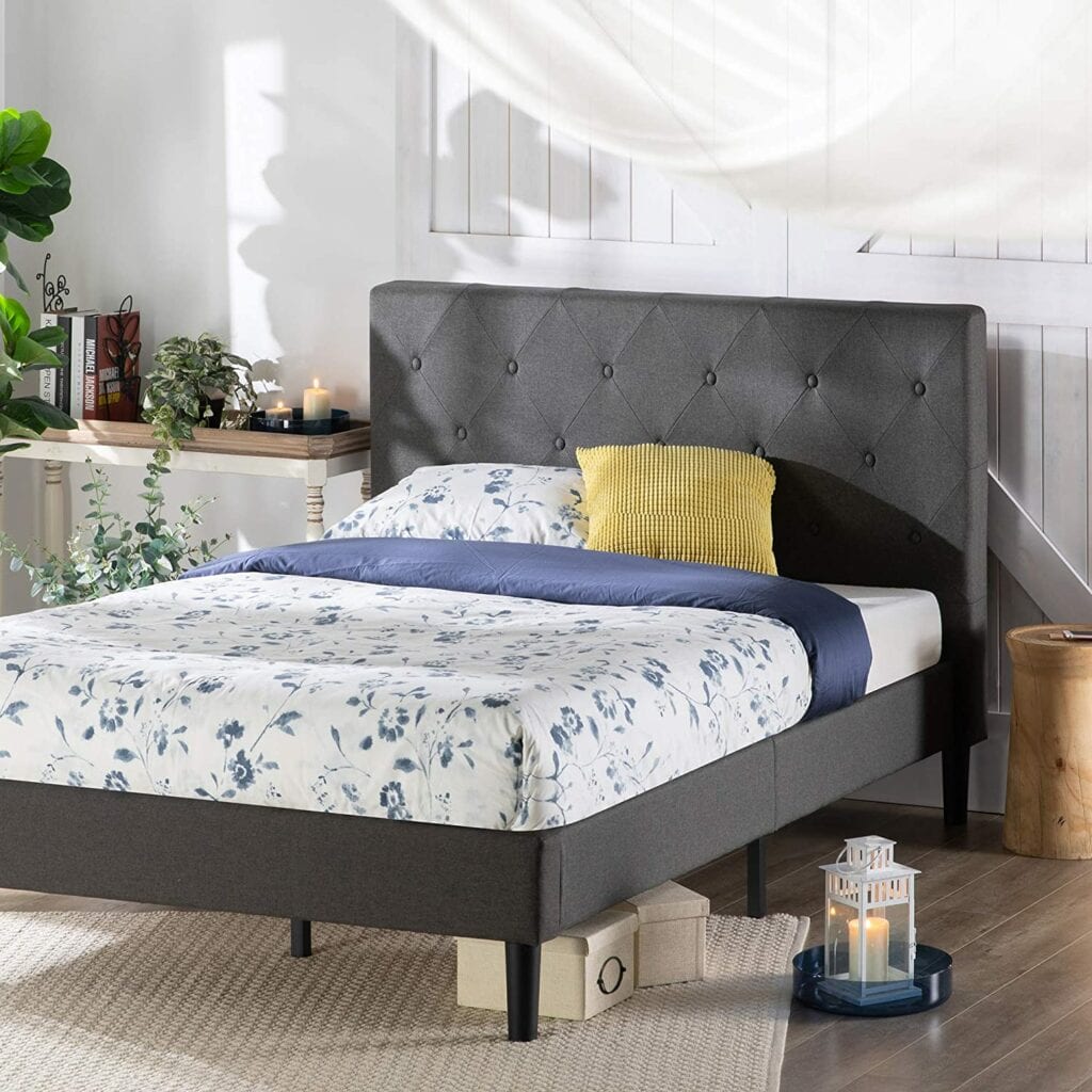 Best Platform Beds For Seniors | ZINUS Shalini Upholstered Platform Bed