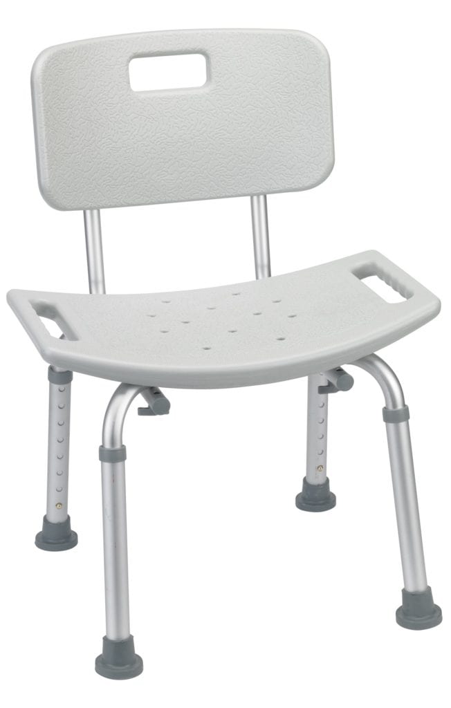 drive medical grey shower chair