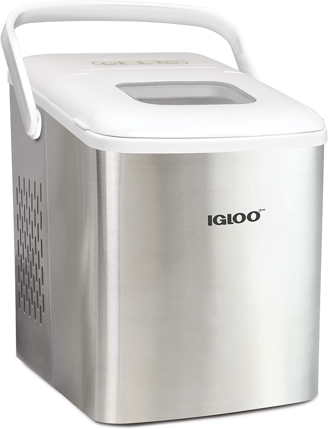 igloo-ICEB26HNSSWL-Stainless-Steel-Automatic-Self-Cleaning-Portable-Electric-Countertop-Ice-Maker-Machin